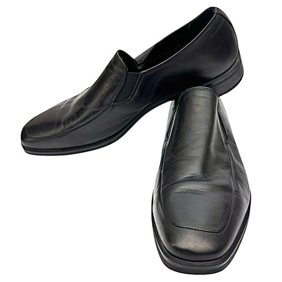 BROLETTO Men’s Black Loafers Slip-on Leather Rubber Sole Size 9 M ITALY Used main image 7